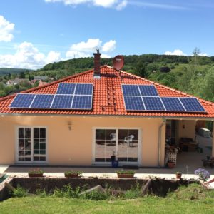 Photovoltaikanlage auf einem Wohnhaus